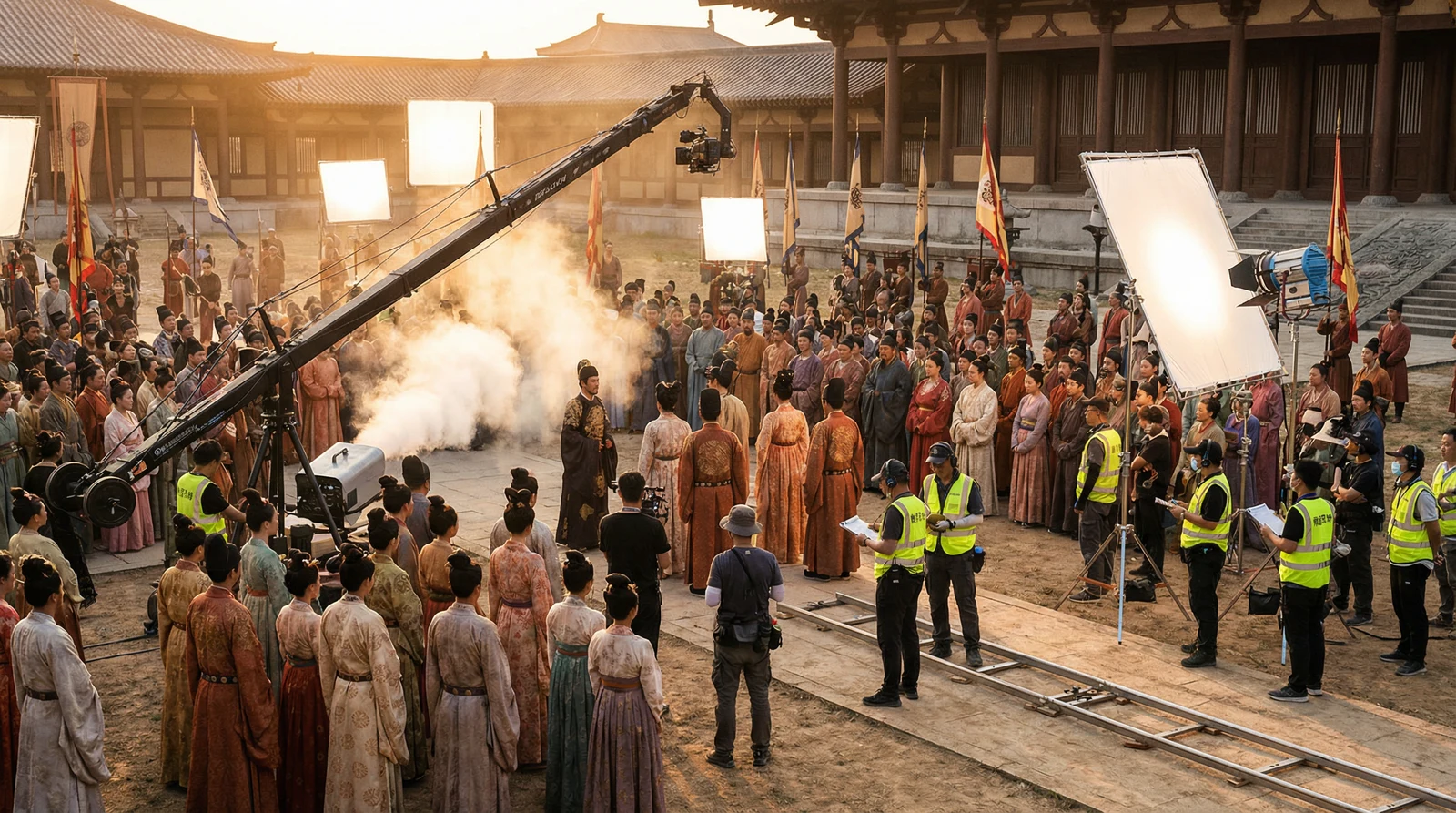 蘑菇视频古装大片拍摄现场幕后花絮