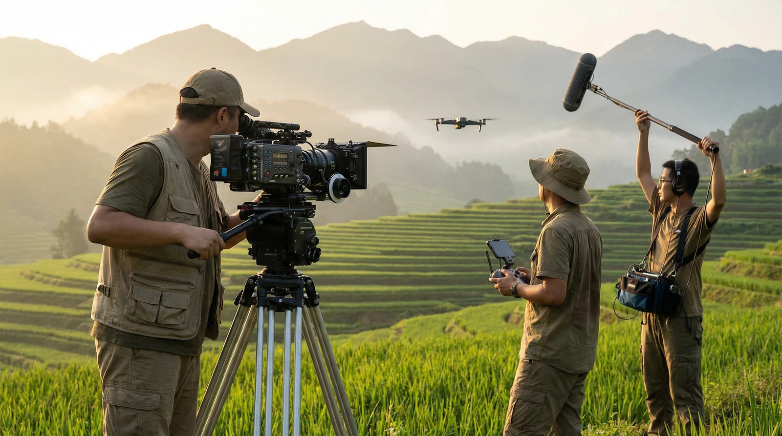 蘑菇视频海角社区栏目云南梯田纪录片拍摄团队
