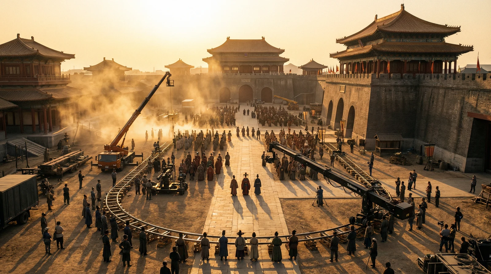 蘑菇视频国产视频栏目大型影视拍摄基地全景